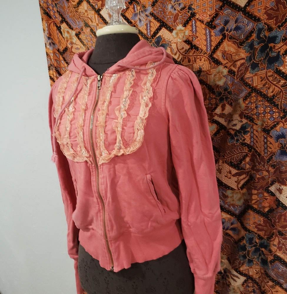 Free People pink hoodie